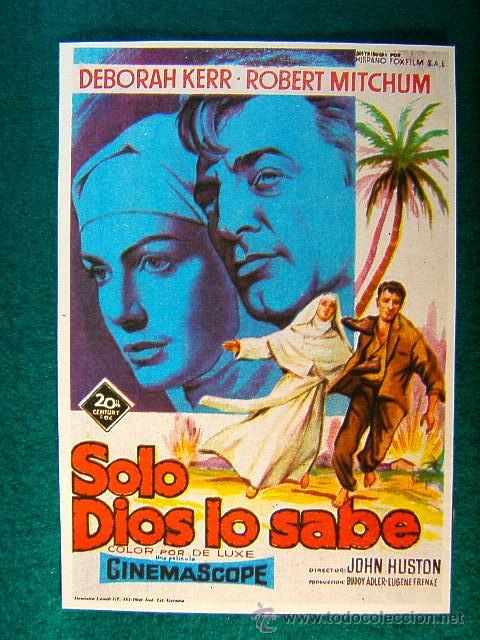Cine: SOLO DIOS LO SABE - JOHN HUSTON - DEBORAH KERR - ROBERT MITCHUM - DIBUJO DE SOLIGO - SIGUE ...