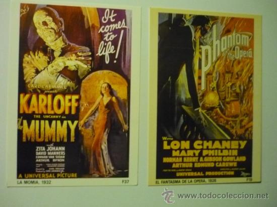 Kino: LOTE FOLLETOS MODERNOS CARTELES EXTRANJEROS ANTIGUOS DE TERROR