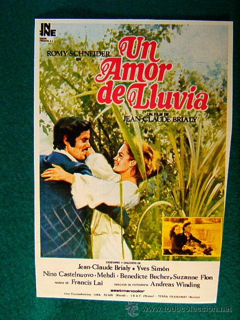 Cine: UN AMOR DE LLUVIA - JEAN CLAUDE BRIALY - ROMY SCHNEIDER - NINO CASTELNUEVO - MEHDI - SIGUE ...