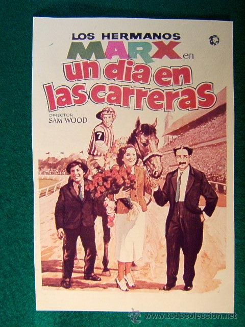 Cine: UN DIA EN LAS CARRERAS - SAM WOOD - LOS HERMANOS MARX - MAUREEN O'SULLIVAN - FOTO - SIGUE ...
