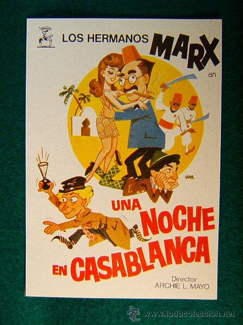 Cine: UNA NOCHE EN CASABLANCA - ARCHIE L. MAYO - LOS HERMANOS MARX - ILUSTRACION DE JANO - SIGUE ...