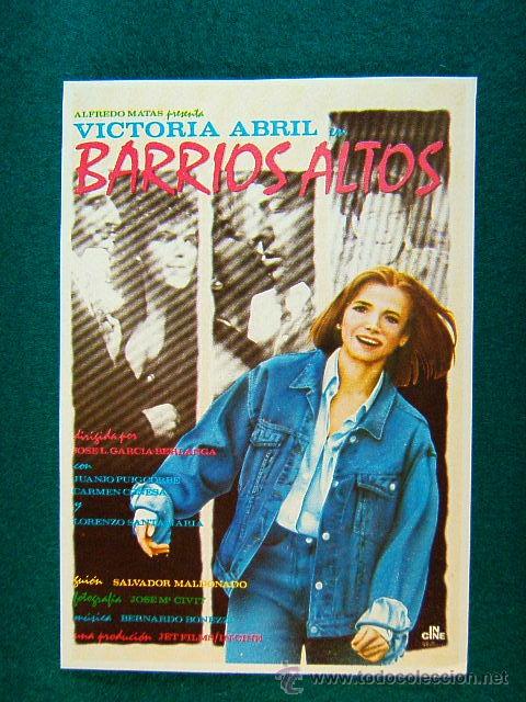Kino: BARRIOS ALTOS - JOSE LUIS GARCIA BERLANGA JR. -VICTORIA ABRIL -JUANJO PUIGCORBE -MARIO GAS - MAS ...