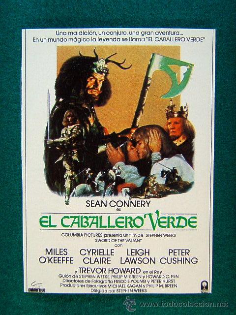 Cine: EL CABALLERO VERDE-SEAN CONNERY-MILES O'KEEFFE-PETER CUSHING-ATEPHEN WEEKS-SWORD OF THE VALIANT-MAS.
