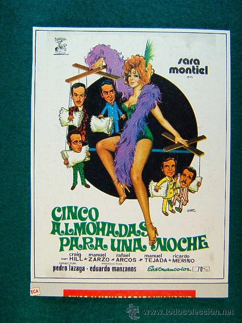 Kino: CINCO ALMOHADAS PARA UNA NOCHE-SARA MONTIEL-CRAIG HILL-MANUEL ZARZO-PEDRO LAZAGA-JANO-MAS...