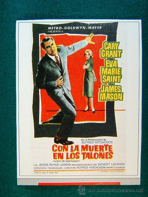 Cine: CON LA MUERTE EN LOS TALONES - ALFRED HITCHCOCK - CARY GRANT -JAMES MASON -EVA MARIE SAINT - MAS ...
