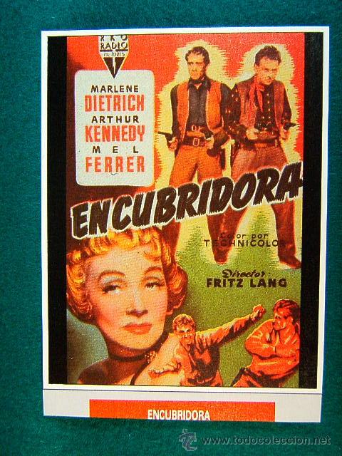 Cine: ENCUBRIDORA - FRITZ LANG - MARLENE DIETRICH - ARTHUR KENNEDY - MEL FERRER - MAS ...