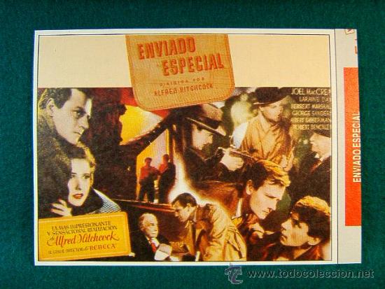 Cine: ENVIADO ESPECIAL - ALFRED HITCHCOCK - JOEL MCCREA - LARAINE DAY - GEORGE SANDERS - MAS ...