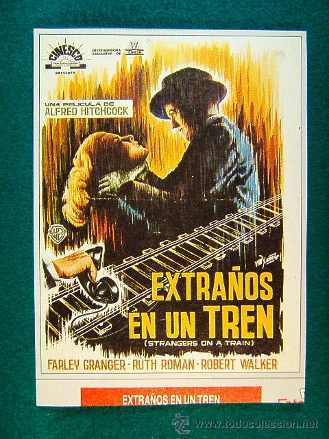 Cine: EXTRA&Ntilde;OS EN UN TREN - ALFRED HITCHCOCK - FARLEY GRANGER - ROBERT WALKER - ROBERT WALKER - MAS ...