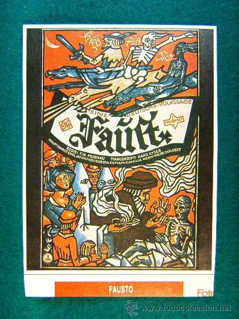 Kino: FAUSTO-FRIEDRICH WILHELM MURNAU-GOSTA EKMAN-EMIL JANNINGS-ESTRENADA EN 1926-FAUST-RARISIMO-MAS...
