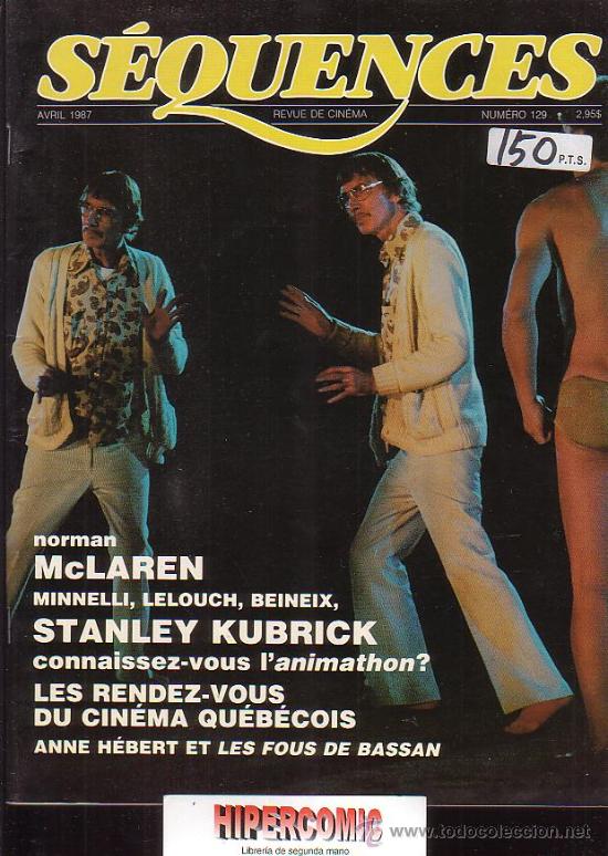 Cin&eacute;ma: SEQUENCES, REVUE DE CINEMA N&ordm; 129 - A&Ntilde;O 1987
