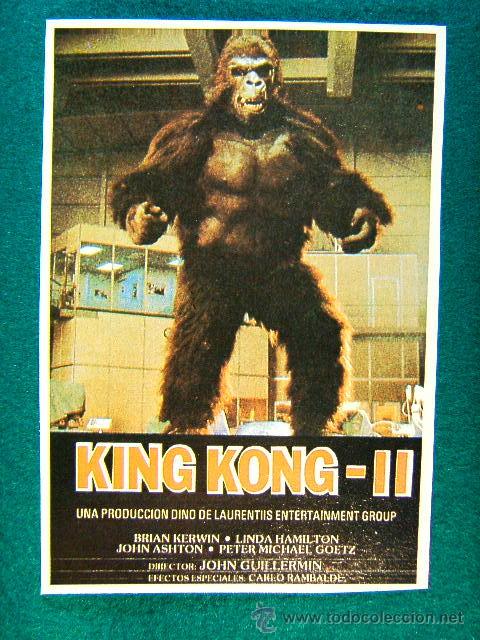 Cine: KING KONG II - DOS - JOHN GUILLERMIN - LINDA HAMILTON - BRIAN KERWIN - GEORGE YIASOMI - MAS ...