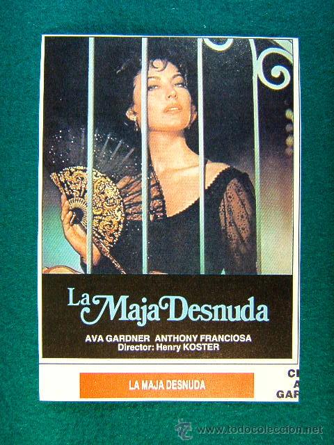 Cine: LA MAJA DESNUDA - HENRY KOSTER - AVA GARDNER - ANTHONY FRANCIOSA - GINO CERVI - MAS ...