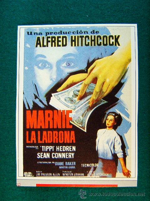 Cine: MARNIE LA LADRONA - ALFRED HITCHCOCK - TIPPI HEDREN - SEAN CONNERY - DIANE BAKER - MAS ...