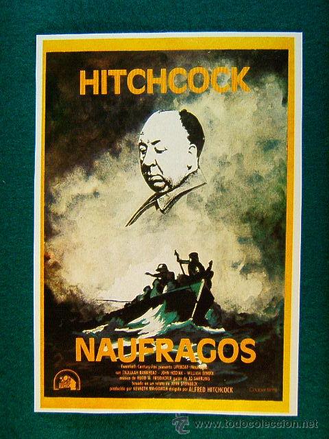Cine: NAUFRAGOS-LIFEBOAT-ALFRED HITCHCOCK-TALLULAH BANKHEAD-WILLIAM BENDIZ-ILUSTRACION RARISIMA-MAS...