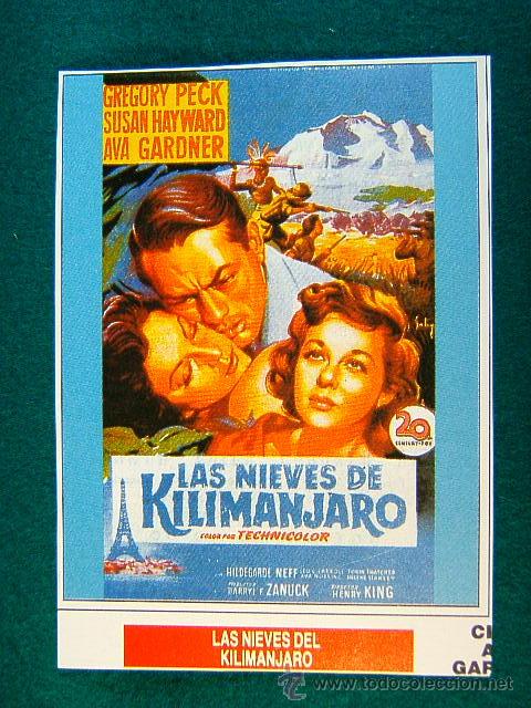Cine: LAS NIEVES DEL KILIMANJARO - HENRY KING - GREGORY PECK - SUSAN HAYWARD - AVA GARDNER -SOLIGO-MAS ...
