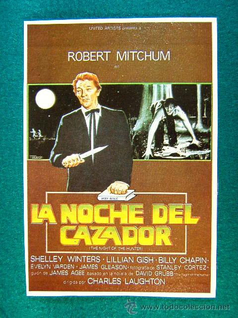 Cine: LA NOCHE DEL CAZADOR-CHARLES LAUGHTON-ROBERT MITCHUM-SHELLEY WINTERS-THE NIGHT OF THE HUNTER-MAS...