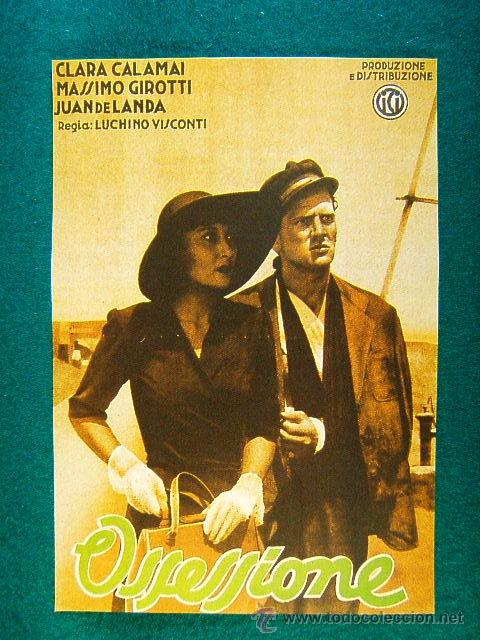 Kino: OSSESSIONE - OBSESION - LUCHINO VISCONTI - CLARA CALAMAI - MASSIMO GIROTTI - RARISIMO - MAS ...