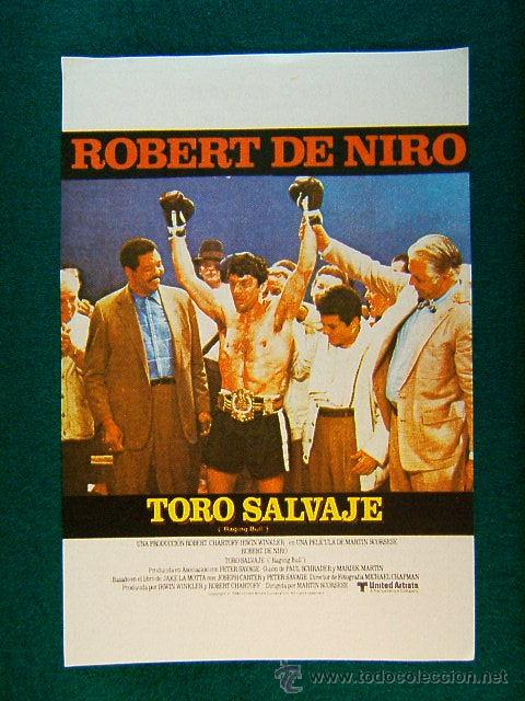 Cine: TORO SALVAJE - RABING BULL - MARTIN SCORSESE - ROBERT DE NIRO - CATHY MORIARTY - JOE PESCI - MAS ...