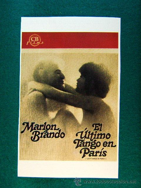 Cine: EL ULTIMO TANGO EN PARIS - BERNARDO BERTOLUCCI - MARLON BRANDO - MARIA SCHENEIDER - MAS ...