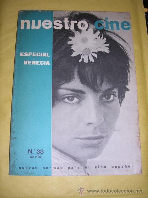 Cin&eacute;ma: REVISTA CINEMATOGRAFICA  - NUESTRO CINE N&ordm;33 - septiembre 1964 ,66 PAG. 24X17 CM. ,MADRID