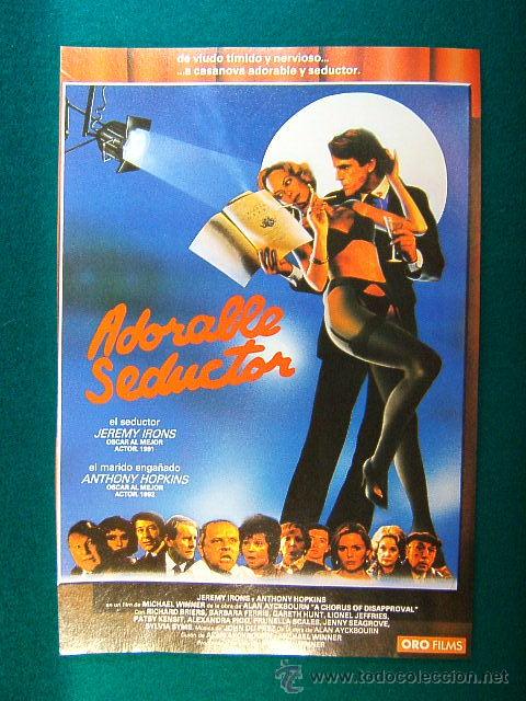 Kino: ADORABLE SEDUCTOR-JEREMY IRONS-ANTHONY HOPKINS-MICHAEL WINNET-A CHORUS OF DISAPPROVAL-GUIA ...