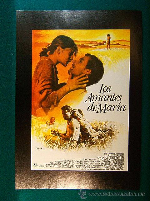 Cine: LOS AMANTES DE MARIA-NASTASSJA KINSKI-ROBERT MITCHUM-ANDREI KONCHALOVSKY-ILUSTRADO MATAIX-GUIA...