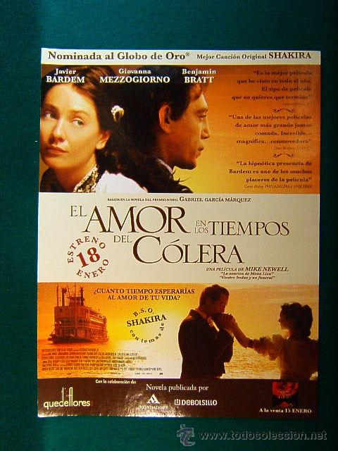 Kino: EL AMOR EN LOS TIEMPOS DEL COLERA-JAVIER BARDEM-GIOVANNA MEZZOGIORNO-MIKE NEWELL-GUIA ...