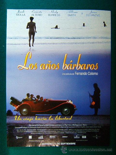 Kino: LOS A&Ntilde;OS BARBAROS-ERNESTO ALTERIO-JUAN ECHANOVE-JORDI MOLLA-FERNANDO COLOMO-VIAJE A LIBERTAD-GUIA ..