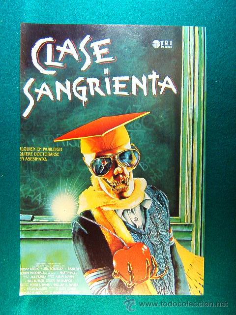 Kino: CLASE SANGRIENTA-BRAD PITT-ROSPO PALLENBERG-NOVAN LEITHC-JILL SCHOELEN-RARISIMA-GUIA