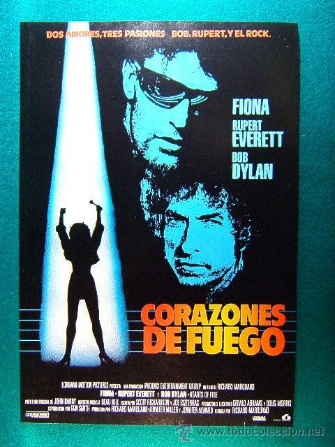 Cine: CORAZONES DE FUEGO-FIONA-RUPERT EVERETT-BOB DYLAN-RICHARD MARQUAND-HEARTS OF FIRE-GUIA ...