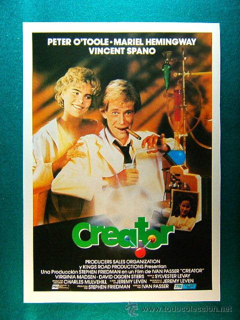 Cine: CREATOR-IVAN PASSER-PETER O'TOOLE-MARIEL HEMINGWAY-VINCENT SPANO-VIRGINIA MADSEN-JEREMY LEVEN-GUIA..