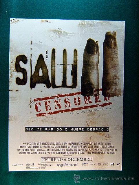 Kino: SAW II-CENSORED-EL CARTEL CENSURADO EN USA-DARREN LYNN BOUSMAN-DECIDE RAPIDO O MUERE DESPACIO-GUIA..