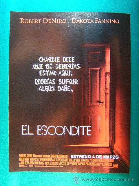 Cine: EL ESCONDITE-JOHN POLSON-ROBERT DE NIRO-DAKOTA FANNING-HIDE AND SEEK-GUIA ...