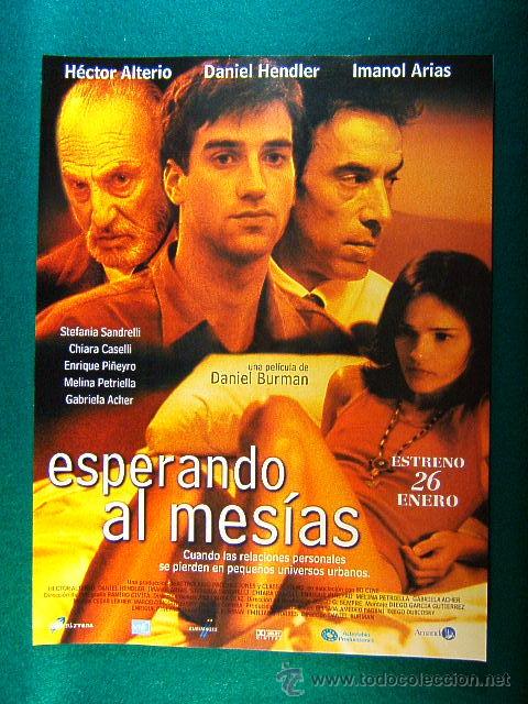 Kino: ESPERANDO AL MESIAS-DANIEL BURMAN-HECTOR ALTERIO-DANIEL HENDLER-IMANOL ARIAS-STEFANIA SANDRELLI-GUIA
