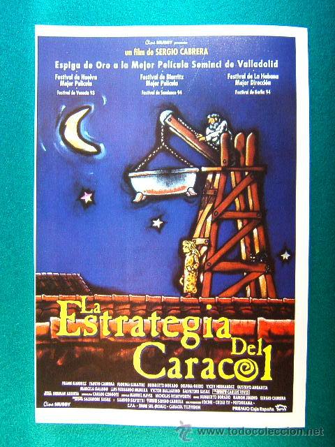 Kino: LA ESTRATEGIA DEL CARACOL-FRANK RAMIREZ-FAUSTO CABRERA-SERGIO-CARLOS VIVES-4 FESTIVALES-GUIA...