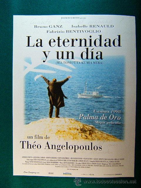 Kino: LA ETERNIDAD Y UN DIA-THEO ANGELOPOULOS-BRUNO GANZ-ISABELLE RANAULD-CANNES PALMA ORO-RARISIMA-GUIA..