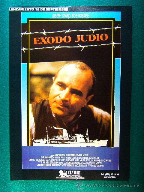 Kino: EXODO JUDIO-BEN LEWIN-JOSEPH SPANO-BOB HOSKINS-WARREN MITCHELL-JOSEPH FURST-RARISIMA-GUIA ...