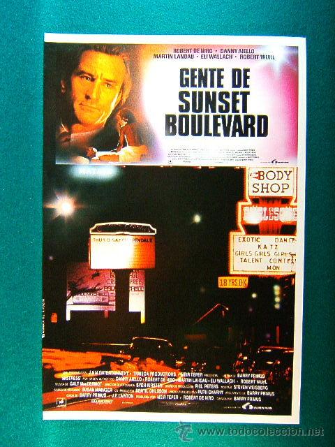 Cine: GENTE DE SUNSET BOULEVARD-ROBERT DE NIRO-DANNY AIELLO-MISTRESS-BARRY PRIMUS-GUIA ...