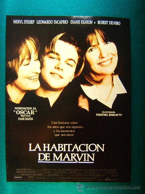 Cine: LA HABITACION DE MARVIN-MERYL STREEP-LEONARDO DI CAPRIO-ROBERT DE NIRO-JERRY ZAKS-MARVIN'S ROOM-GUIA