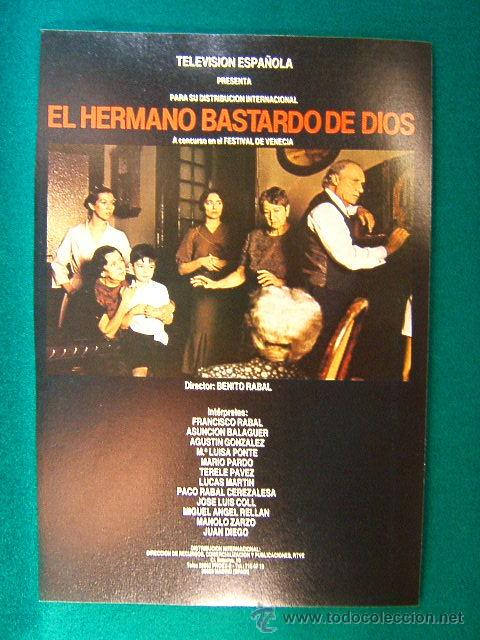 Kino: EL HERMANO BASTARDO DE DIOS-BENITO RABAL-FRANCISCO-AGUSTIN GONZALEZ-ASUNCION BALAGUER-RARISIMA-GUIA.