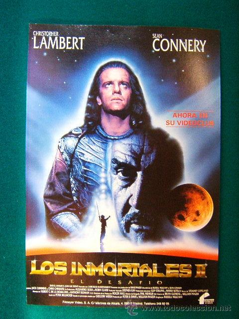 Kino: LOS INMORTALES II-EL DESAFIO-SEAN CONNERY-CHRISTOPHER LAMBERT-RUSSELL MULCAHY-GUIA ...