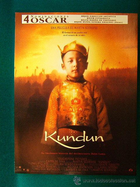 Cine: KUNDUN-MARTIN SCORSESE-DALAI LAMA-TENZIN YESHI PAICHANG-4 NOMINACIONES OSCAR-NI&Ntilde;O BUDA-GUIA ...