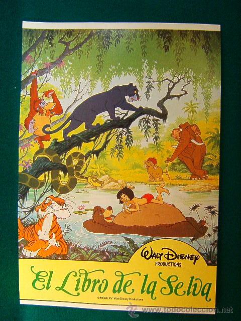 Cine: EL LIBRO DE LA SELVA-WALT DISNEY-DIBUJOS ANIMADOS-ANIMACION-ILUSTRACION RARISIMA-GUIA ...