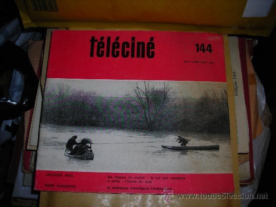 Cin&eacute;ma: REVISTA DE CINE - TELECINE N&ordm;144 XXIII ANNEE,-/AOUT 1968 JACQUES BREL -RENE SCHAEFER