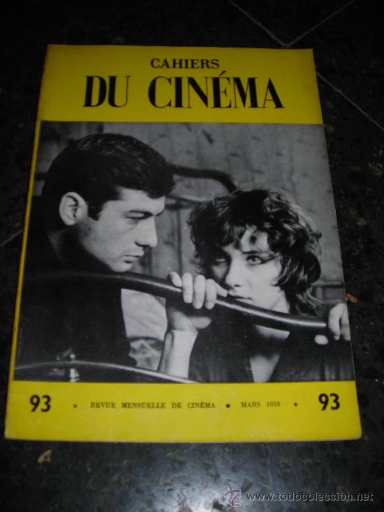 Cin&eacute;ma: REVISTA DE CINE CAHIERS DU CINEMA N&ordm; 93  MARS 1959 -64 PAG. 26X18,5 CM.