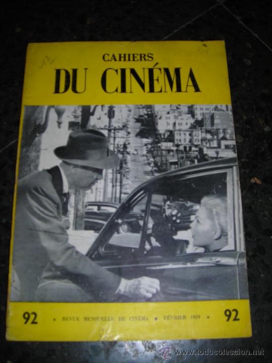 Cin&eacute;ma: REVISTA DE CINE CAHIERS DU CINEMA N&ordm; 92 FEVRIER 1959 -64 PAG. 26X18,5 CM.
