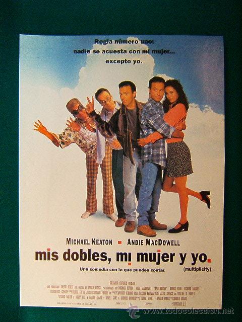 Kino: MIS DOBLES MI MUJER Y YO-MICHAEL KEATON-ANDIE MACDOWELL-MULTIPLITY-HAROLD RAMIS-GUIA...