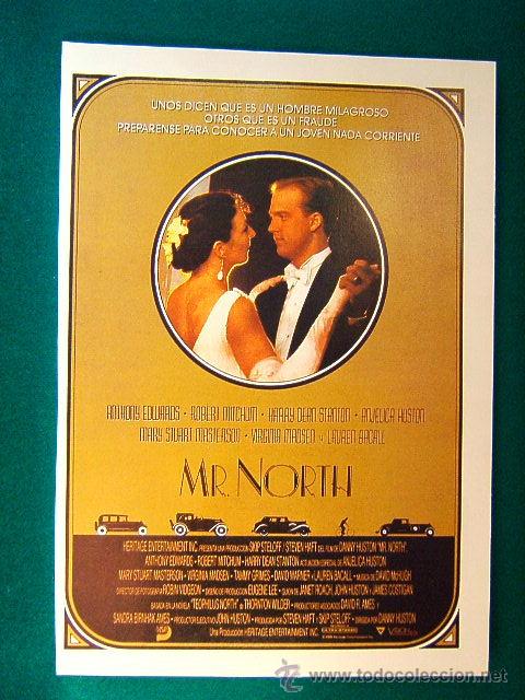 Cine: MR NORTH-ROBERT MITCHUM-ANJELICA HUSTON-LAUREN BACALL-DANNY HUSTON-GUIA...