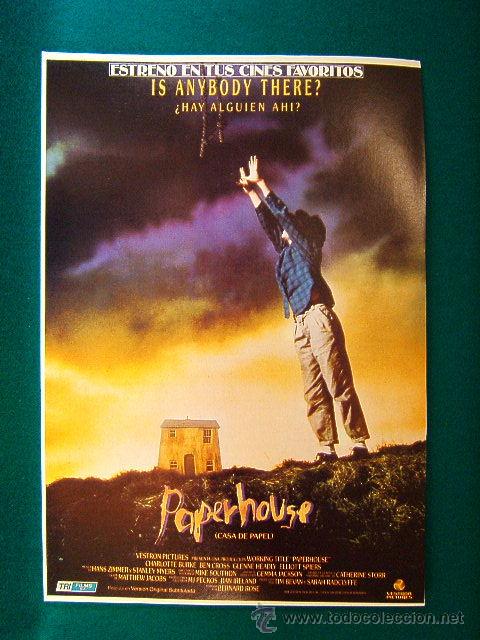 Kino: PAPERHOUSE-CASA DE PAPEL-BERNARD ROSE-CHARLOTTE BURKE-BEN CROSS-IS ANYBODY THERE?-RARISIMA-GUIA...