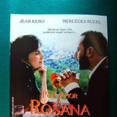 Cine: POR AMOR A ROSANA-JEAN RENO-MERCEDES RUEHL-POLLY WALKER-PAUL WEILAND-ROSEANNA'S GRAVE-GUIA...